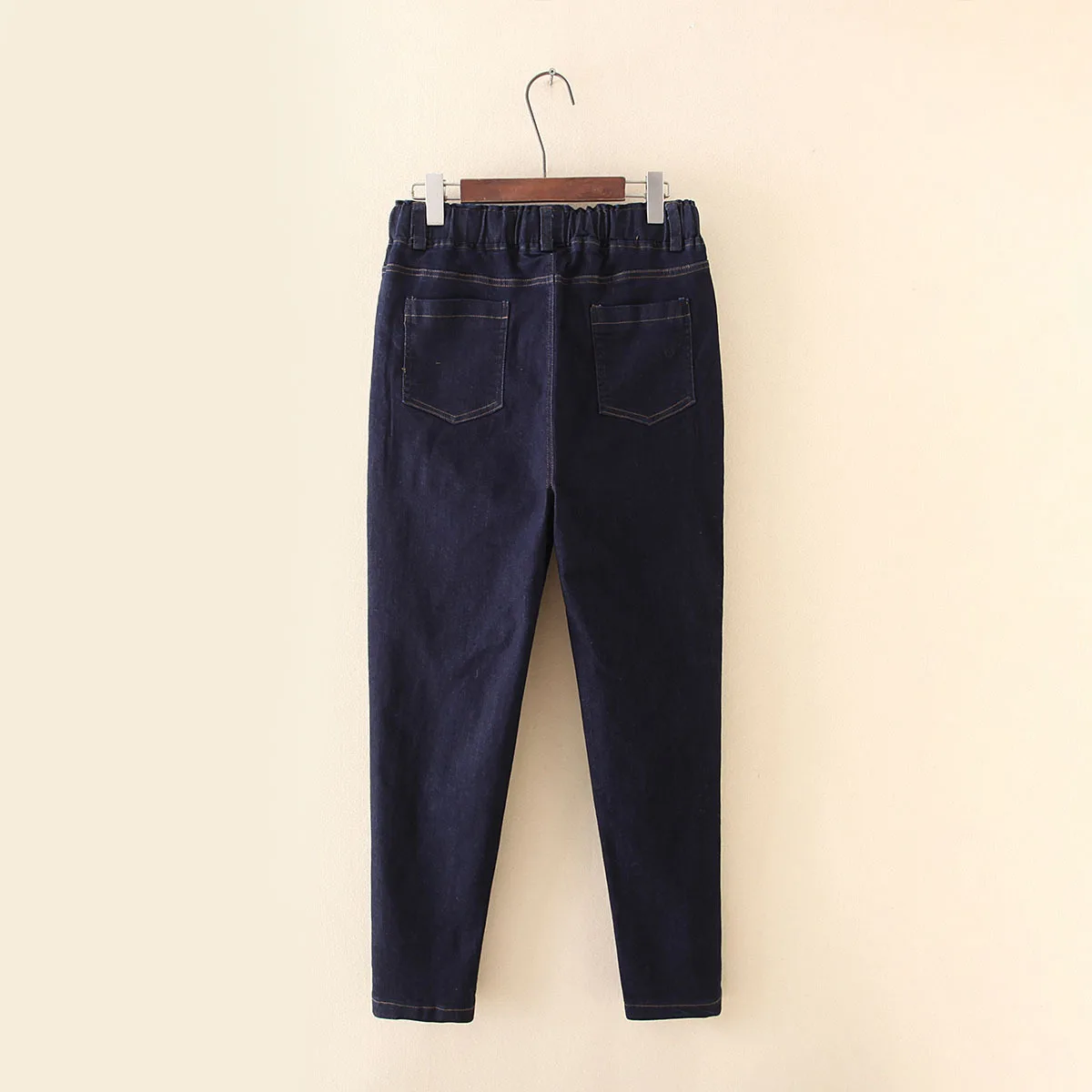 Весна 2020 модные джинсы с высокой талией женские узкие брюки хлопковые тонкие