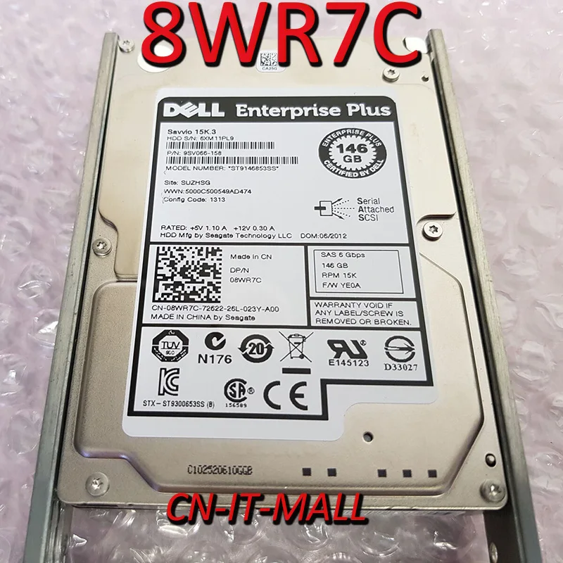 

Pulled 08WR7C 8WR7C EqualLogic 146GB 2.5'' SAS 15K 9SV066-158 Hard Drive