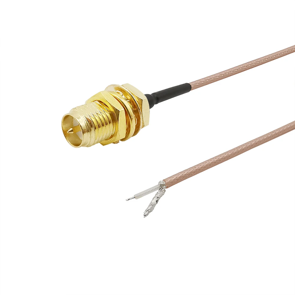 RP-SMA гнездо гайка переборка к печатные платы из олова припой RG178 кабель отрезок
