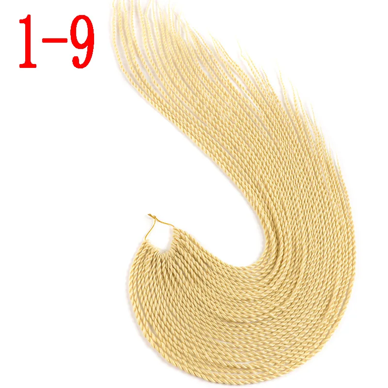 P18/22 MERISIHAIR Ombre Сенегальские крученые волосы на крючках косички 24 дюйма 30 корней/упаковка синтетические плетеные волосы для женщин серые, синие, розовые, бро - Цвет: P18/22