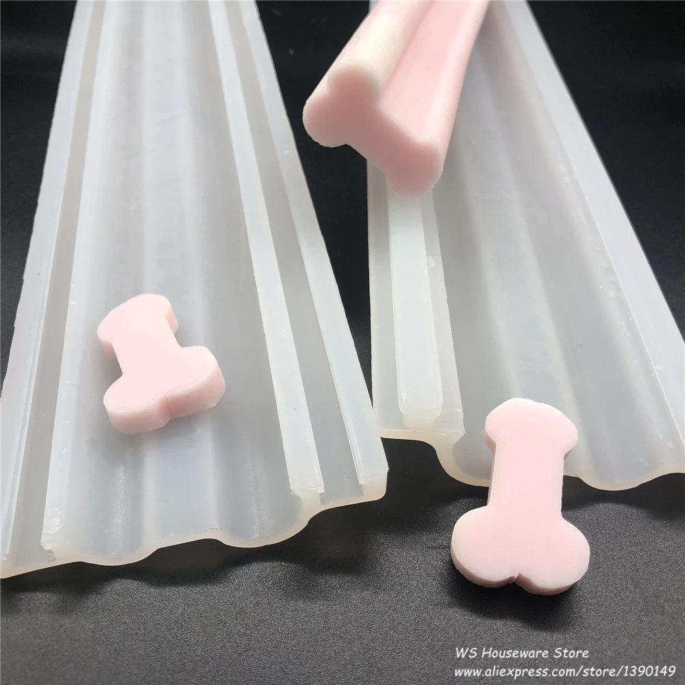Funny Silicone Penis Soap Mold Tubular Candy Chocolate Core Tube Mould Aromatherapy Candle | Molds
