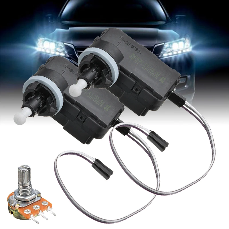 1 шт. 12 В регулировка фары автомобиля двигатель постоянного тока линейный привод