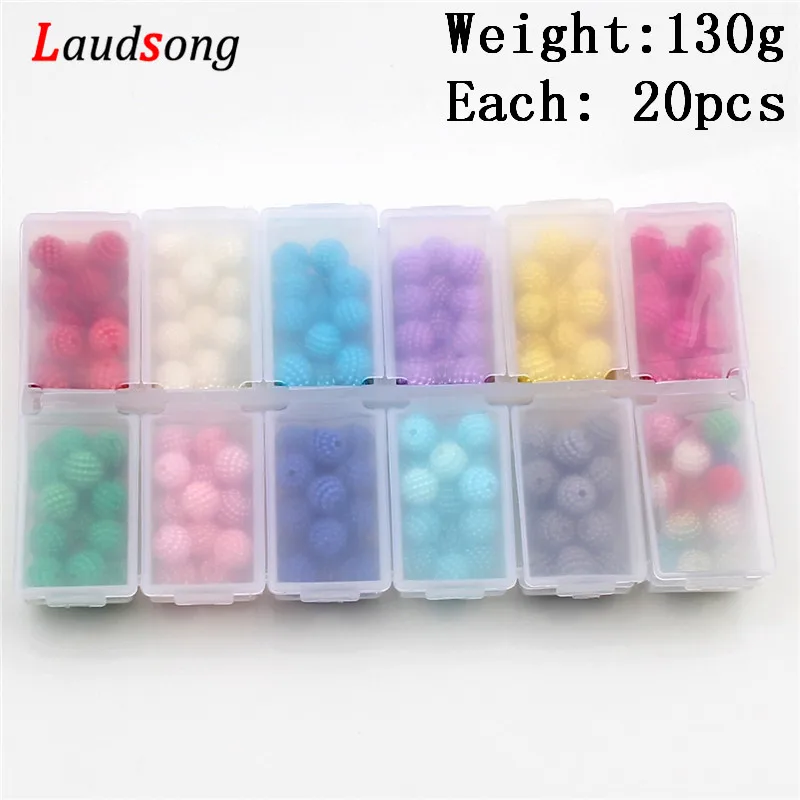 

240pcs/Set 10mm Europe Bayberry Acrylic Beads Round Loose Spacer Beads For Jewelry Making Diy Necklace Bracelet