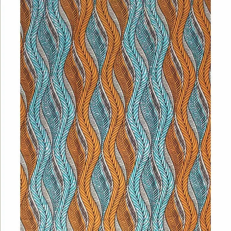 

Latest Wax 100% Cotton African Fabric 6 Yards/lot 2021 High Quality Real Batik Ankara Print Fabrics For Dress Sewing Wax-S0213
