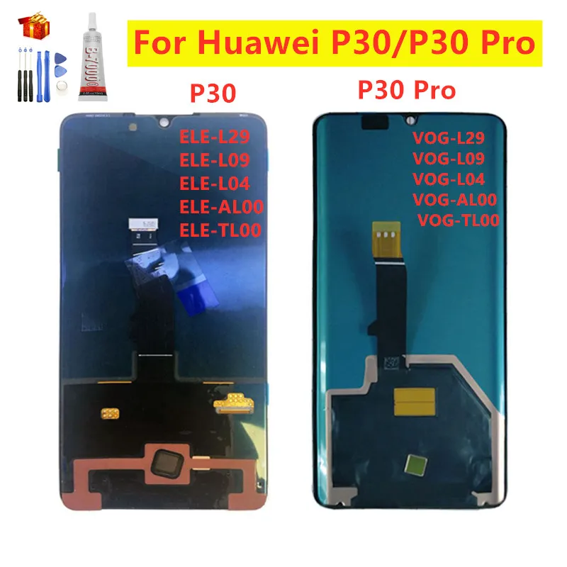 Для huawei P30 Pro ELE L09 L29 ЖК-дисплей сенсорный экран дигитайзер для huawei P30 VOG L04 L09 L29 дисплей экран Замена