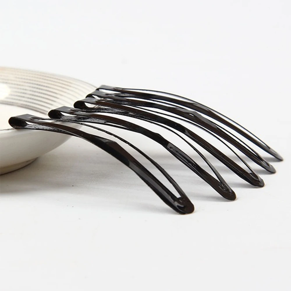 12 шт./упак. черный тон оснастки Заколки для волос 45/60 мм Ремесло Лук ручной работы