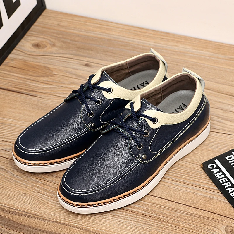

Leather Fashion Men's Shoes British Trend Small Size Men's Oxford Shoes Outdoor Classic Brand Design Breathable Casual Shoes