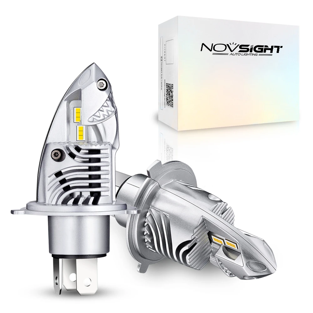 NOVSIGHT 1:1 Размеры H4 светодиодный фар автомобиля лампы авто фары 70 Вт 12000LM огни 12V 6000K