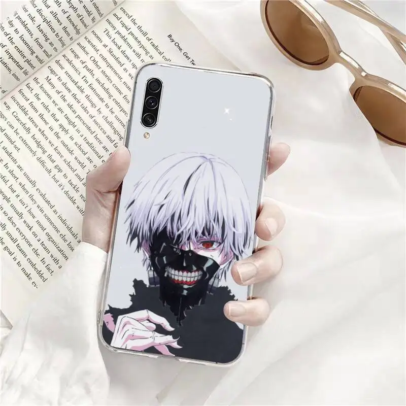 

tokyo ghoul Phone Case Transparent For Samsung Galaxy A71 A21s S8 S9 S10 plus note 20 ultra