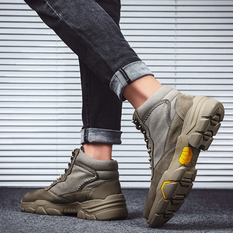 Лидер продаж мужские теплые зимние ботинки водонепроницаемые Мужская плюшевая