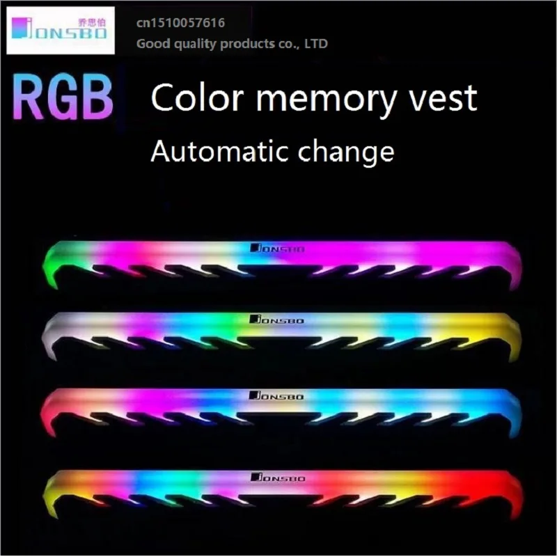 Настольный радиатор памяти кулер оболочка RGB 256 цвет автоматическое изменение алюминиевый радиатор ram охлаждающий жилет