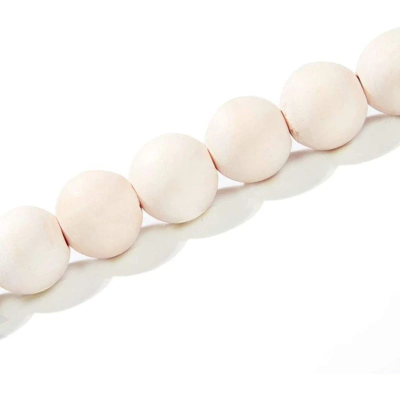 31.5 Inch Wood Bead Garland Rustic Farmhouse Beads Prayer Wall Hanging Decoration | Дом и сад