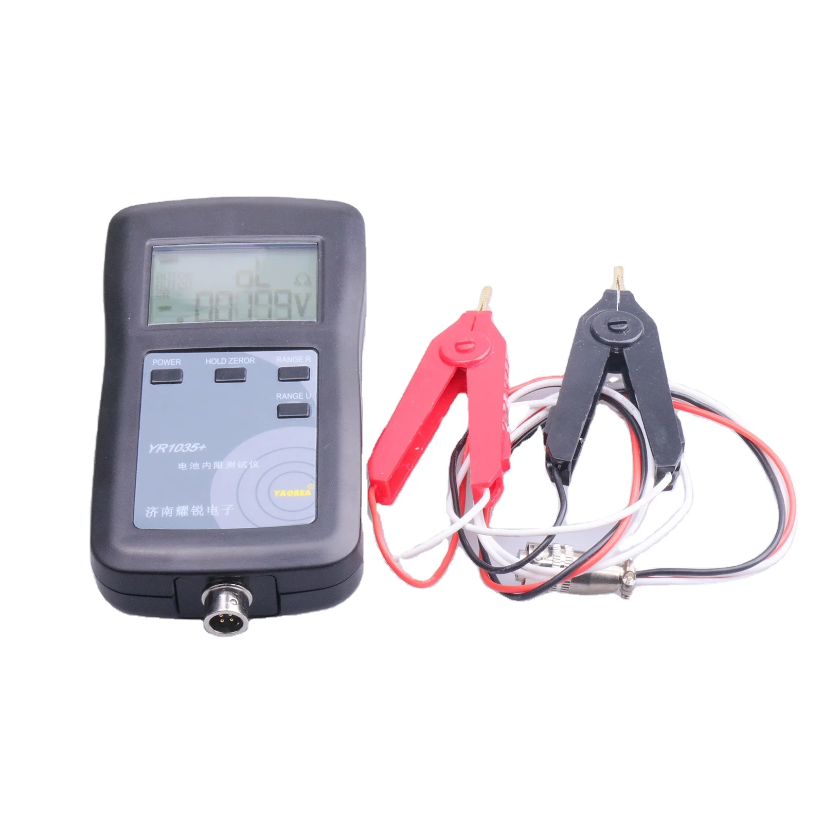 

YR1035+ Lithium Battery Internal Resistance Tester Meter with Kelvin Clips for Range 0-100V 0-200Ohm