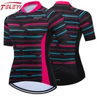 TELEYI летняя велосипедная Джерси для женщин с коротким рукавом горный велосипед Джерси рубашка быстросохнущая команда Велосипедная одежда Maillot Ciclismo