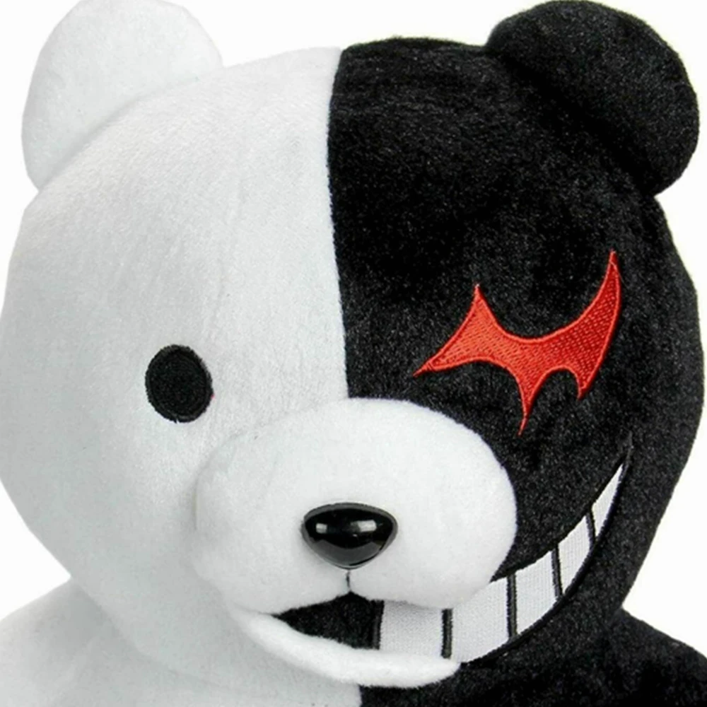 Монокума из Супер данганронпа 2 черно белый медведь плюшевая игрушка мягкие