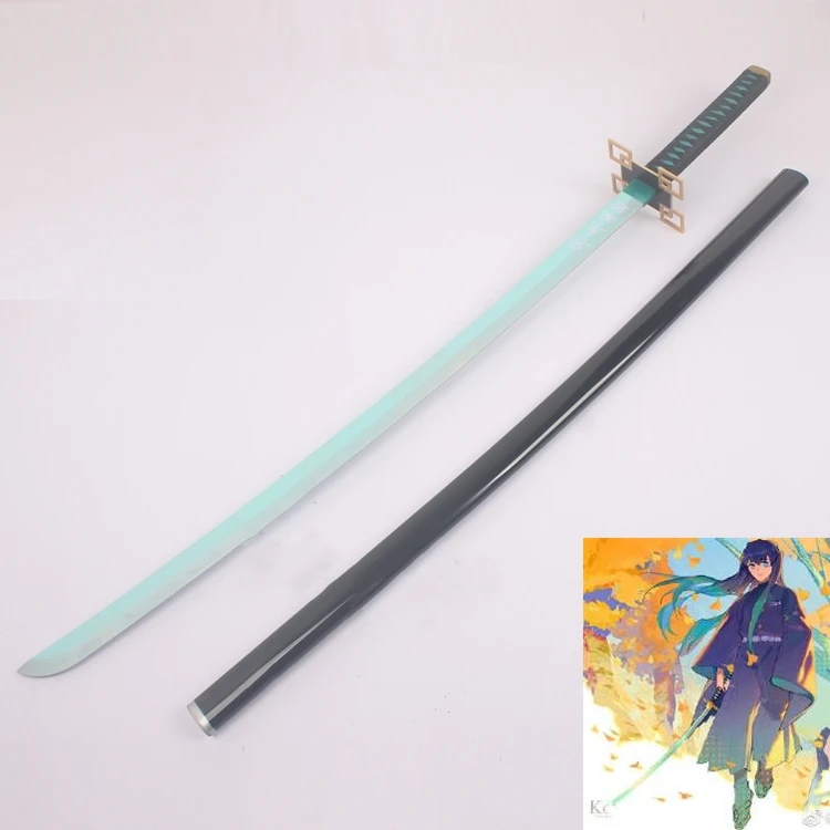 

PVC Sword Weapon Demon Slayer Tokitou Muichirou Cosplay Armed Samurai Espada Sword Halloween Prop Ninja Knife Katana Teens Toys