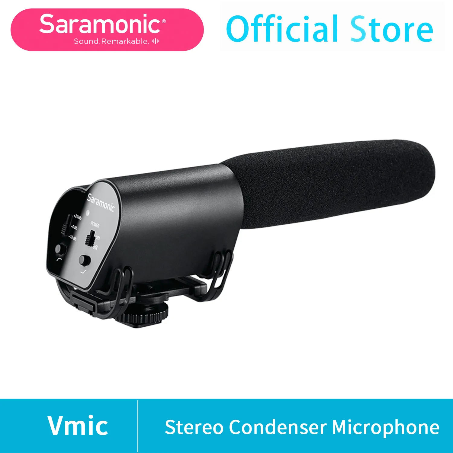 

Качественный конденсаторный микрофон Saramonic Vmic, обеспечивающий Профессиональное аудио с помощью DSLR-камер и видеокамер