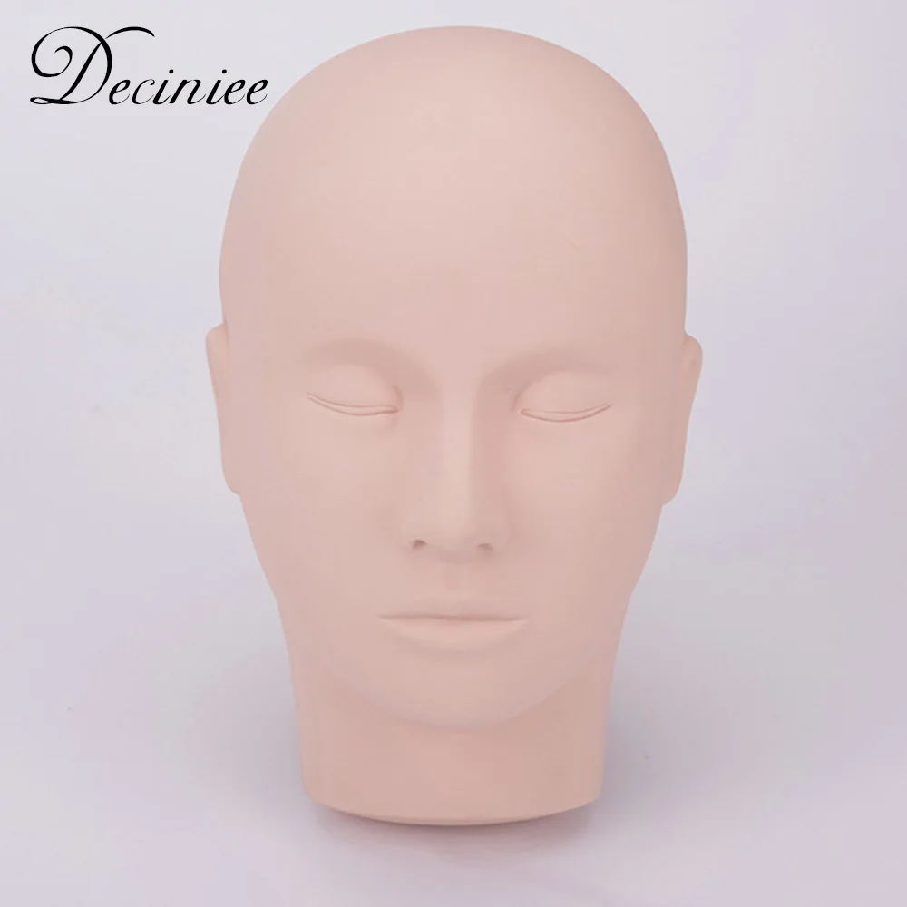 Плоский силиконовый манекен массажер для головы наращивание ресниц косметика