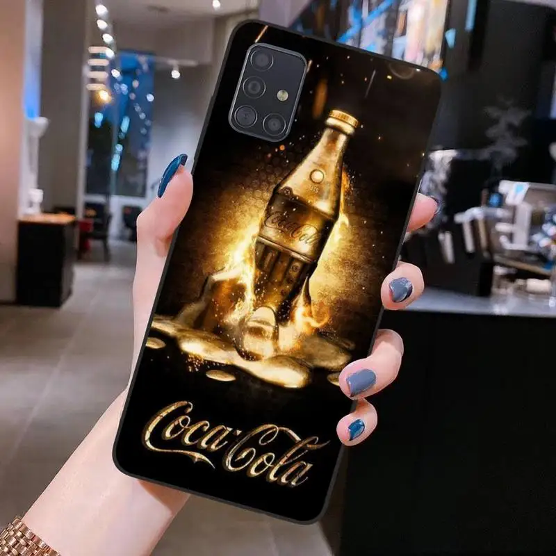 

KPWSAGRT Summer frost coca Luxury Phone Case for Samsung S20 plus Ultra S6 S7 edge S8 S9 plus S10 5G lite 2020