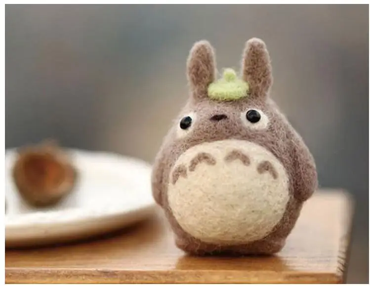 

Wool Felt Anime Figures DIY Non Finished Poke Set Handcraft Kit for Needle Material