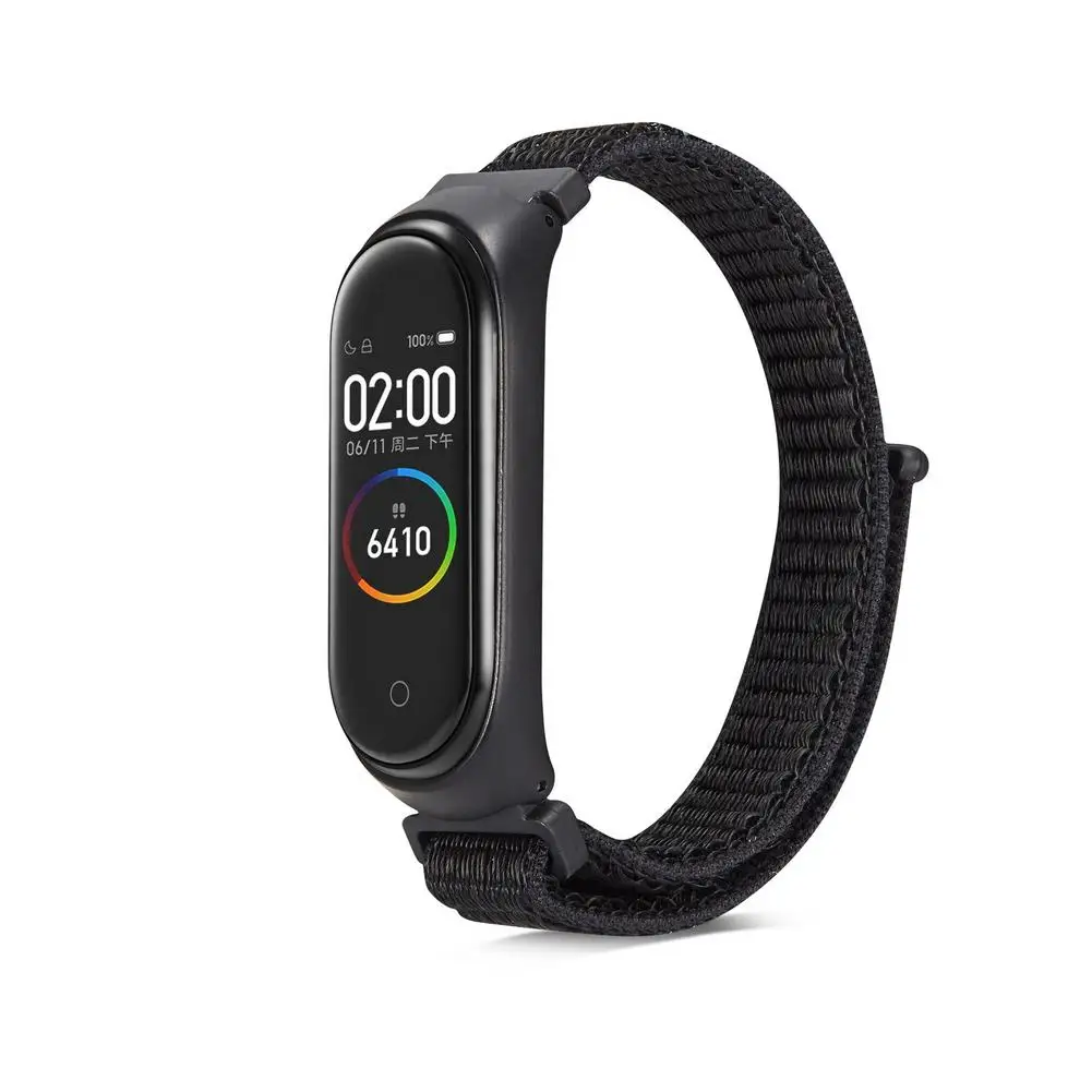 Нейлон Mi Band Watch Band для Mi 3 4 браслет ремешок сменный ремешок для часов Браслет Смарт-часы аксессуары