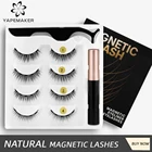 Магнитные ресницы, магнитная подводка для глаз, водонепроницаемый пинцет, искусственные ресницы 3d Оптом, магнитные норковые ресницы, инструмент для макияжа