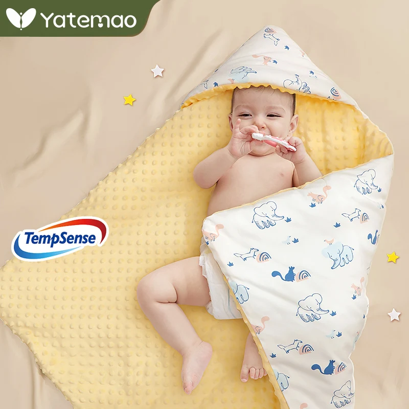 

Yatemao Baby constant temperature is held by the newborn baby thickened bag is born swaddling towel is autumn and winter