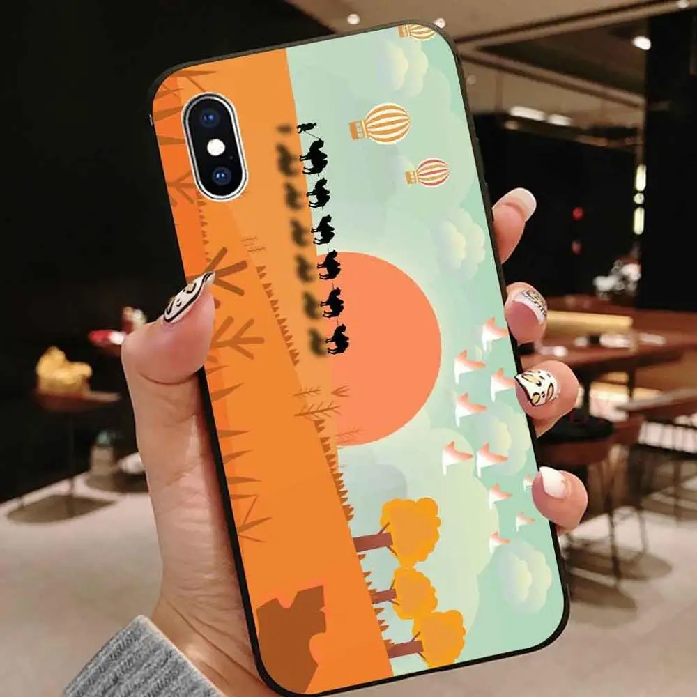 Мягкий силиконовый чехол для телефона iphone xr x xs max 8 plus 7 7plus 6 6s 5 5s se iphone7 пустыни