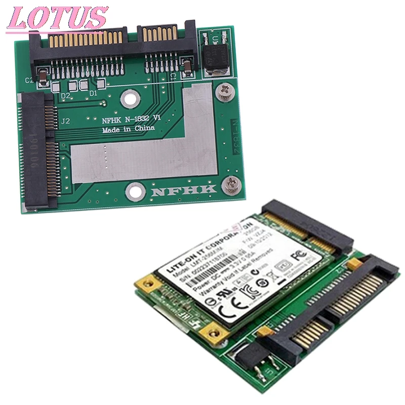

MSATA SSD To 2.5'' SATA 6.0gps Adapter Converter Card Module Board Mini Pcie Ssd Wholesale Good Quanlity Accessories