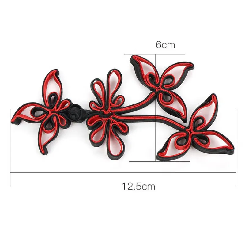 Пуговицы с полыми цветами ручной работы 1 пара винтажные китайские пуговицы