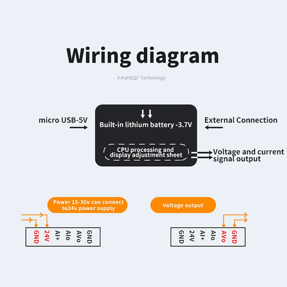 Аналоговый 0-5 В/10 в 4-20мА генератор сигналов с перезаряжаемой батареей Карманный