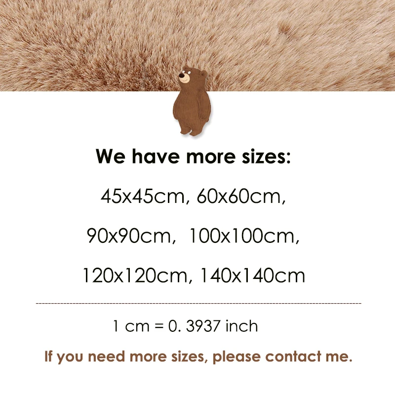 Симпатичный коврик &quotмедведь&quot супер мягкий ковер для помещений современный