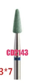 CD2143 1 шт. Стоматологическая лаборатория керамика алмазный камень шлифовальные станки циркония полный porcelian коронки полировщик быстрая полировка идеальный эффект - Цвет: CD2143