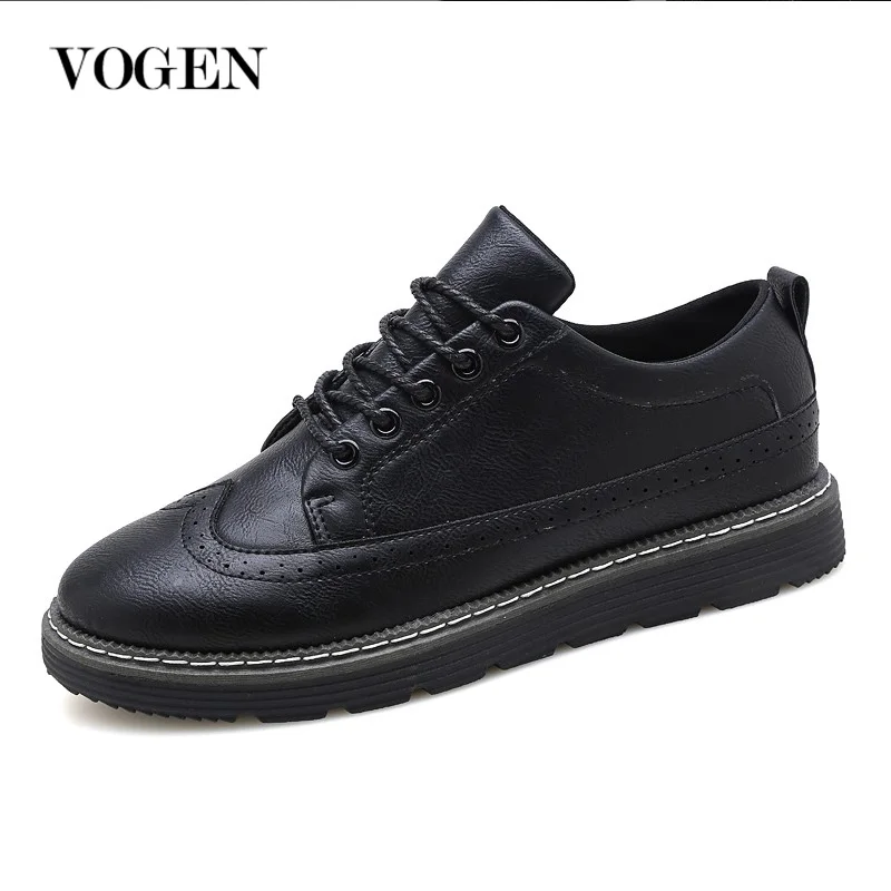 Мужская повседневная обувь из натуральной кожи Модные черные мужские туфли