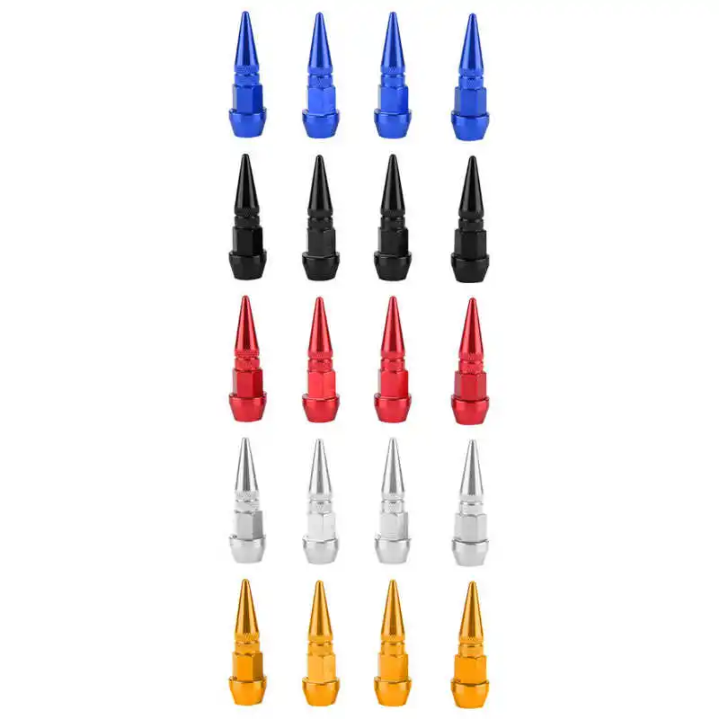 

4Pcs Tire Valve Stem Aluminum Alloy Spike Wheel Tire Valve Stem Car Truck Air Dust Covers