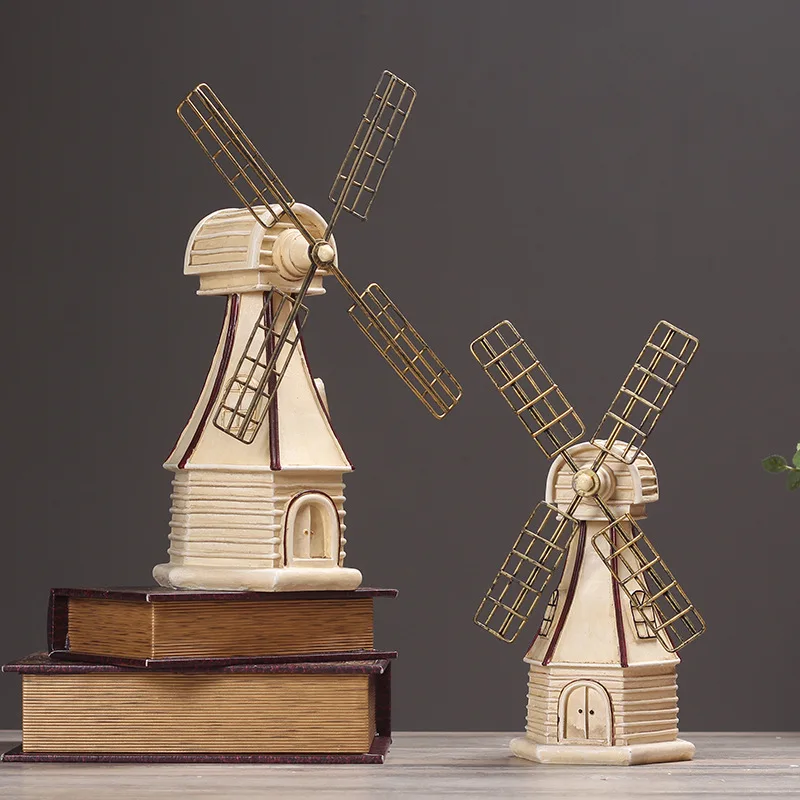 Американская страна Голландская ветряная мельница модель украшения бар кофе