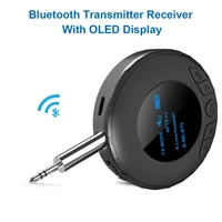 oled display b3 bluetooth compatible audio transmitter receiver rca 3 5mm aux crs aptx ll stereo wireless adapter for tv car pc