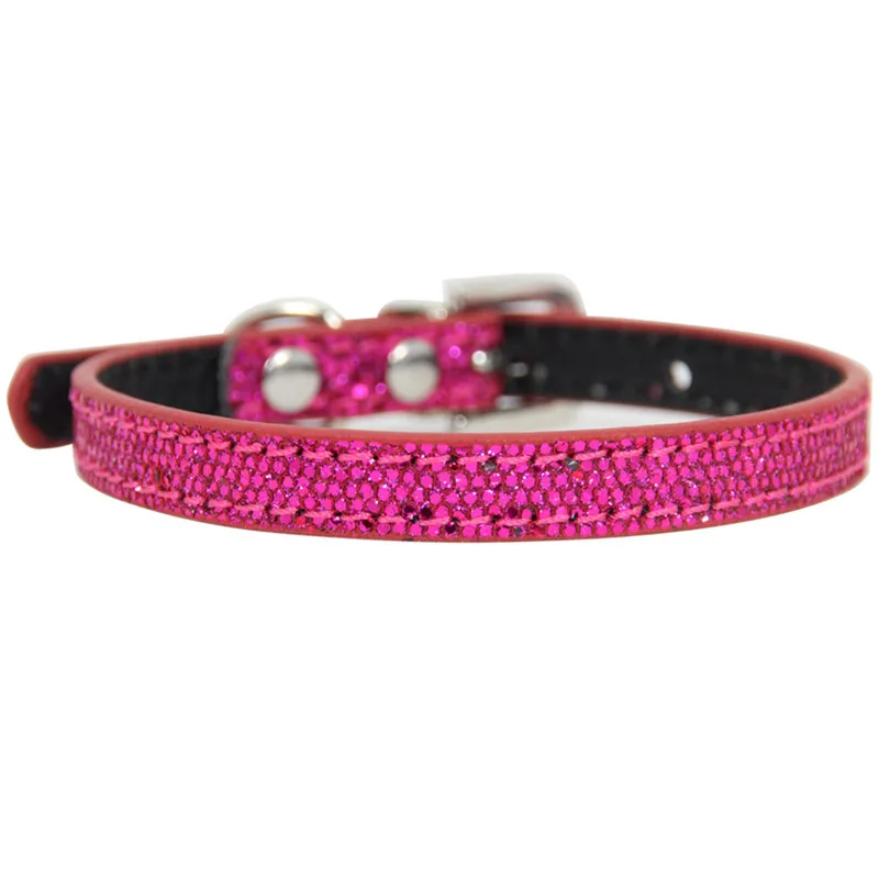 

Hot Sale Super Shining Diamond Rhinestone Cat Collar Puppy Baby Dog Cat Collar Leather Strap Kitten Accessories Puppy Collar