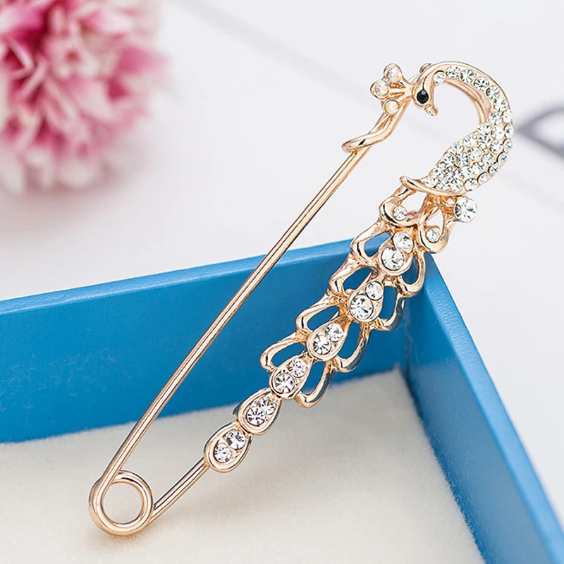 Fashion Big Pins Crystal Brooch Female New Broche Rhinestone Brooches For Women Animal Jewelry Accessories | Украшения и