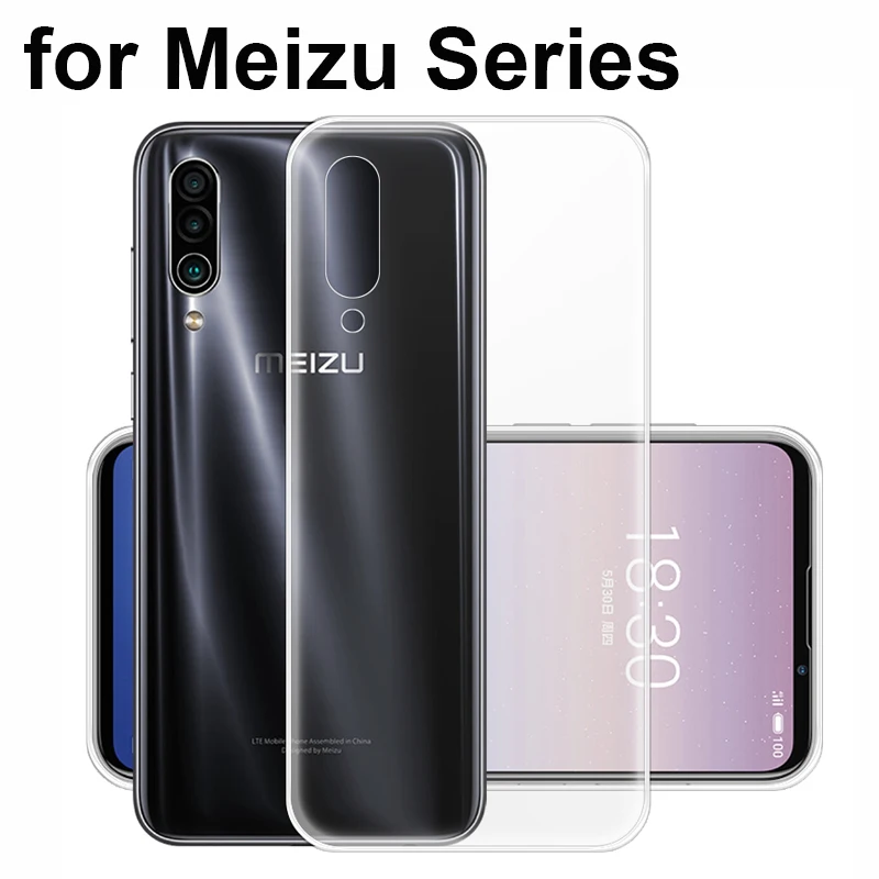 Высококачественный мягкий силиконовый чехол из ТПУ для Meizu 16T 16TH XS M15 15 Plus Note 9 8