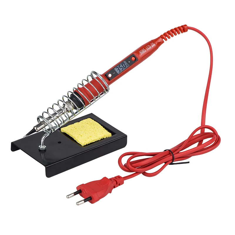 

JCD 80W Digital Electric Soldering Iron 220V 110V Temperature Adjustable LCD display Solder welding iron tool kit Tips 60W/80W