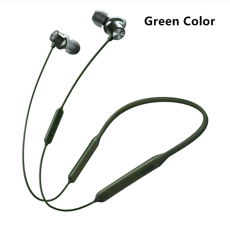 Green Оригинальные беспроводные наушники oneplus Bullets 2, быстрая зарядка, Google Assistant type c для oneplus 7pro - Цвет: Green