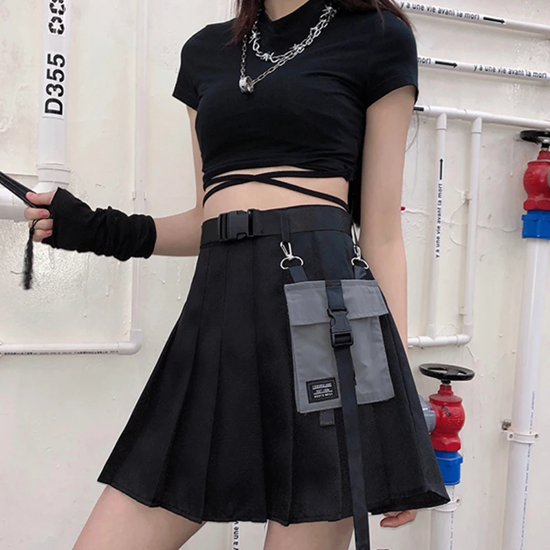 

Юбка женская плиссированная летняя, с высокой талией, Y2k