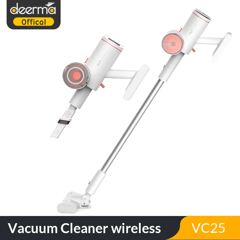 Беспроводной пылесос Deerma VC25 вертикальные ручные пылесосы 0 7 л 6 кПа/10 кПа Мощное
