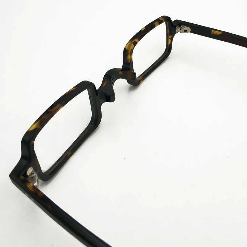 Ацетатные очки для взрослых, квадратные очки с очень маленькими линзами, мужские и женские очки по рецепту для близорукости от AliExpress WW