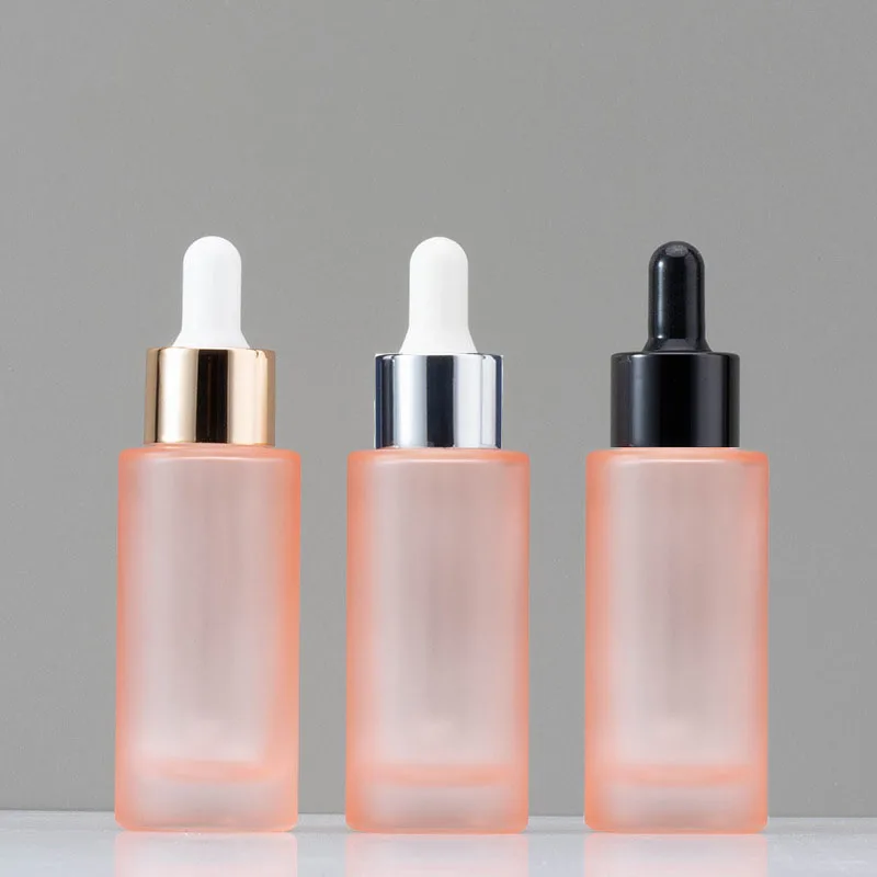 

3Pcs 30ml Thick Glass Dropper Bottles Essential oil Bottles With Glass Pipettes Pink Dropper Bottles Pipettes Bottles Containers
