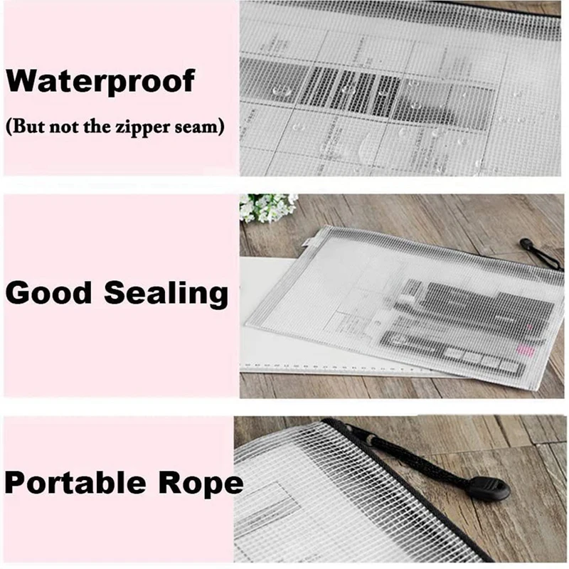 

20Pcs B5 Zipper Document Pouch, Zippered File Bags,Board Games Storage Bags for Office School Home Travel,11.4 X8.2 Inch