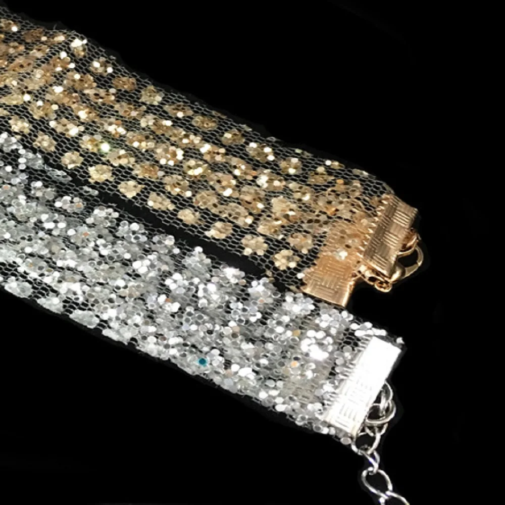 Корейская версия хит продаж сетка марля супер флеш-колье сексуальная Дикая мода