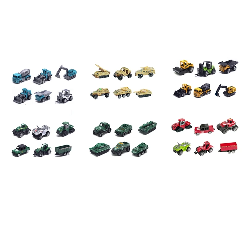 

6 Pcs/Set Vehicle Engineering Model Toy Cars for Kids Children Boys Gift
