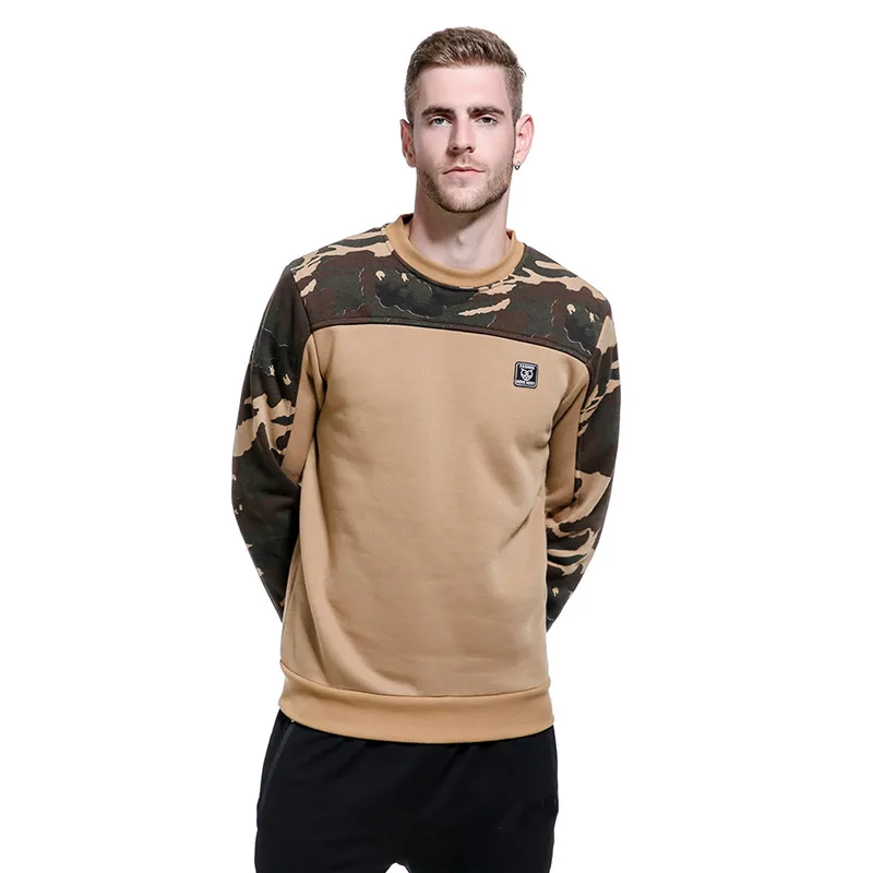 Khaki WY09 ASALI камуфляжные толстовки мужские новая толстовка мужская камуфляжная куртка с капюшоном хип-хоп осень зима флисовые худи милитари размера плюс США - Цвет: Khaki WY09